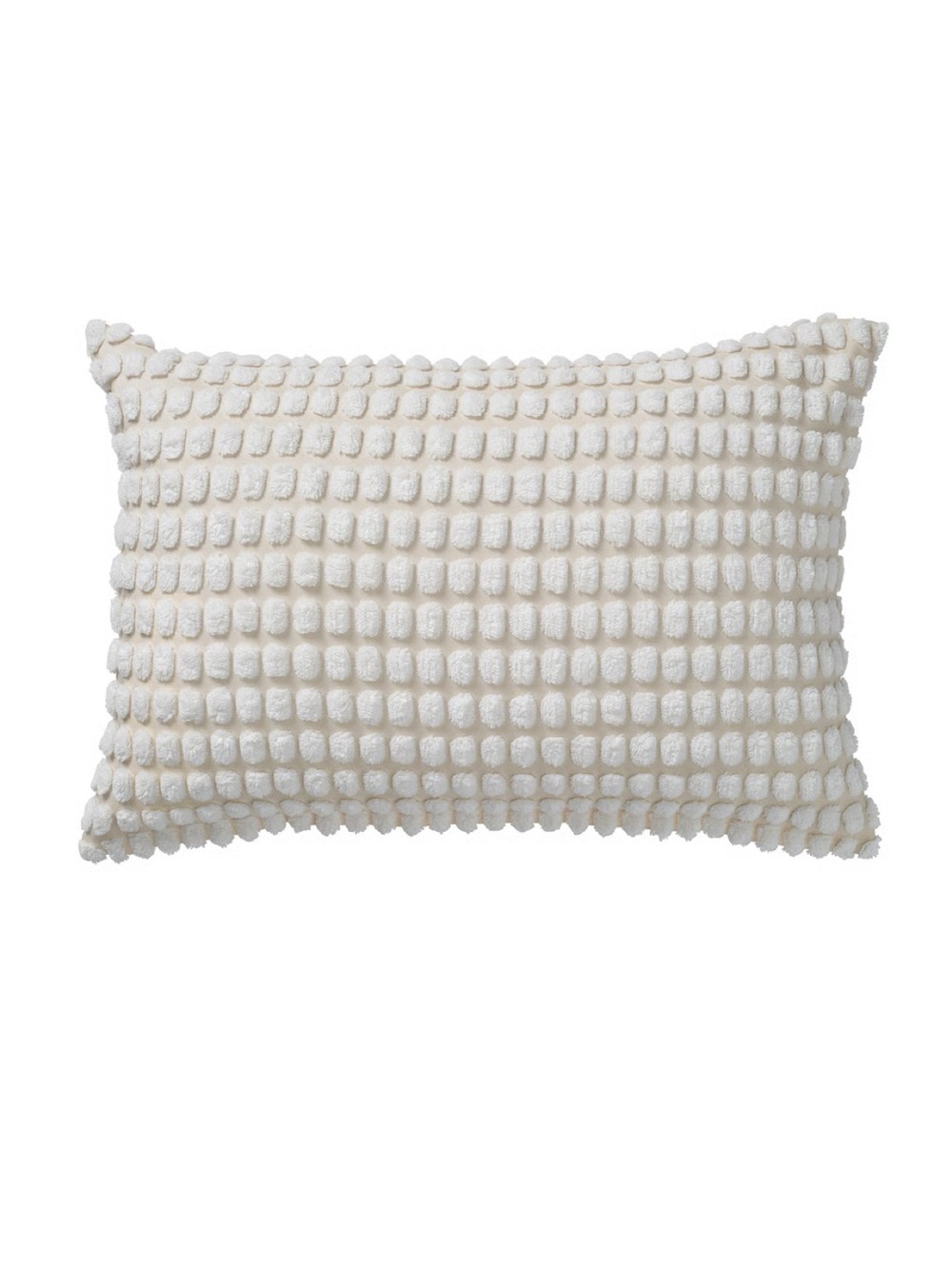 White Cotton Comforter Full/Queen Set with Off White Decorative Cushion Covers - Picture 8 of 10
